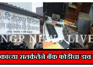 नागरिक व पोलिसांच्या सतर्कतेने बँक फोडीचा डाव फसला ; आरोपी पसार