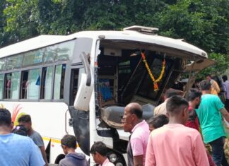 भिवापूर तालुक्यात ट्रॅव्हल्स व ट्रकचा भीषण अपघात ; चार जणांचा मृत्यू तर 22 जखमी