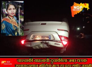 चारचाकी वाहनाची दुचाकीला जबर धडक ; उपचारादरम्यान महिलेचा मृत्यू तर इतर गंभीर जखमी