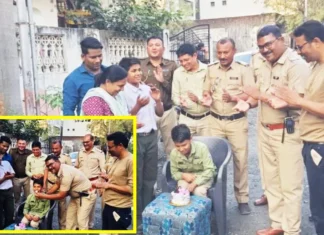 खाकीतील ‘माणुसकी’! अन् त्याचा राग क्षणात मावळला, वाढदिवस सुद्धा साजरा केला