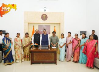 कुही नगरपंचायतच्या अध्यक्ष, उपाध्यक्ष, कॉंग्रेस व राष्ट्रवादी कॉंग्रेस (शप) नगरसेवकांचा मुख्यमंत्री फडणविस यांचे उपस्थितीत भाजपात पक्षप्रवेश