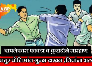 कुही तालुका : दुचाकीची कट लागल्यावरून वाद ; कुऱ्ह्याड, फावड्याने बापलेकास मारहाण, तिघांना अटक