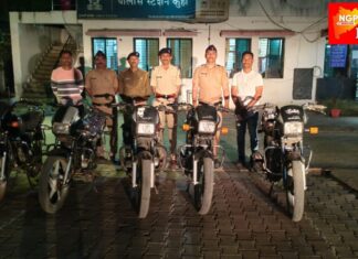 मोटार सायकल चोरी करणाऱ्या टोळीवर कुही पोलिसांची कारवाई : ३ आरोपी अटकेत ; ३.२० लाखांचा मुद्देमाल जप्त